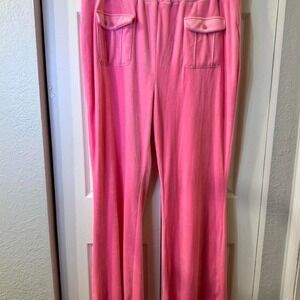 Y2K Pink Velour Vibes Track Pants